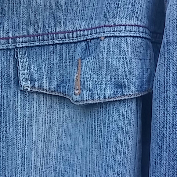 Black Label/long sleeve/ Jean Jacket - Picture 4 of 8